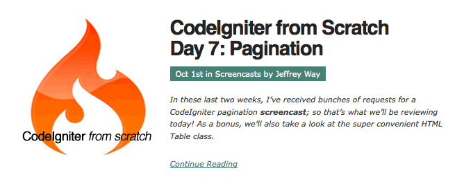 CodeIgniter from Scratch Day 7