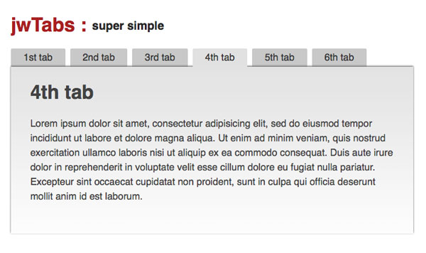 jwTabs